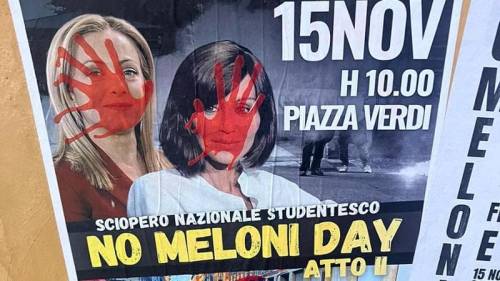 A Bologna i manifesti insanguinati